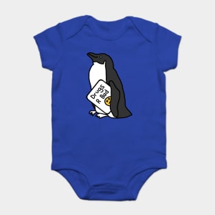 Penguin with Anti Drugs Message Baby Bodysuit